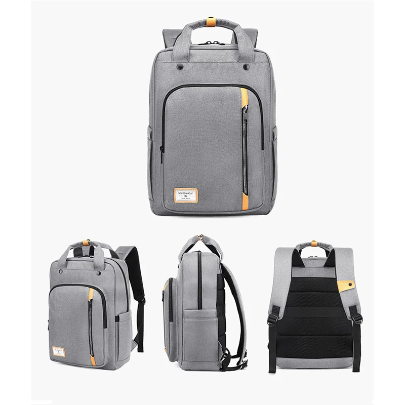 

School Backpack Multifunction Unisex Business Handbag Outdoor USB Charging Waterproof Anti-theft 13.3 Inches Laptop Backpack