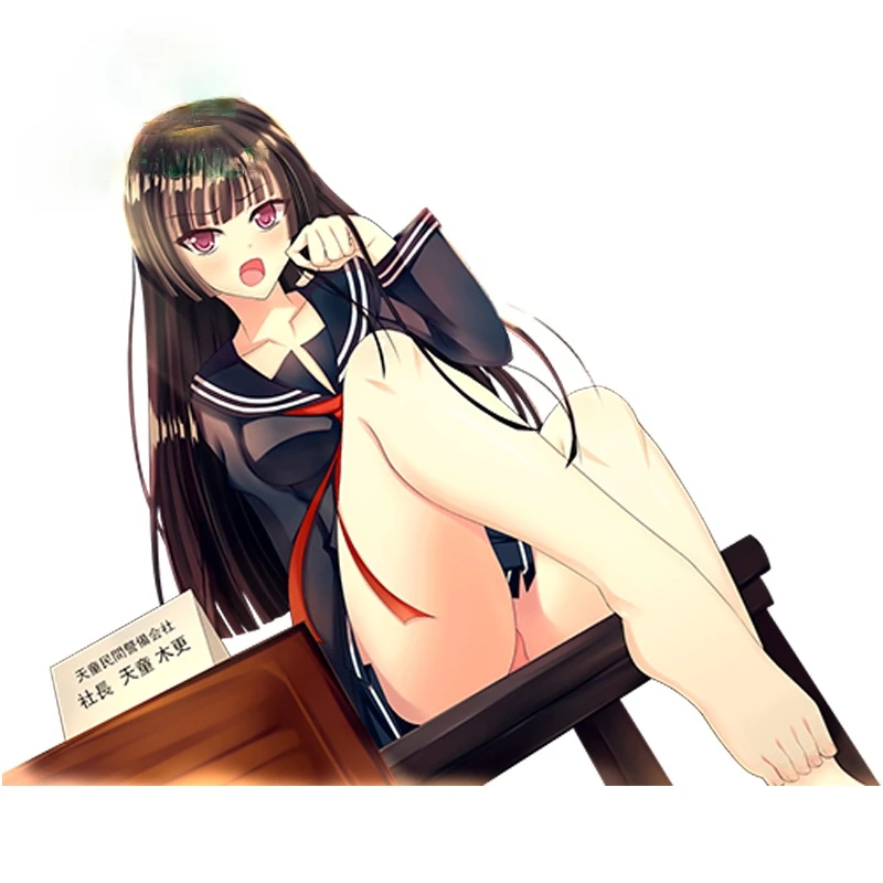 Виниловая Высококачественная аниме модная Автомобильная Наклейка Черная пуля