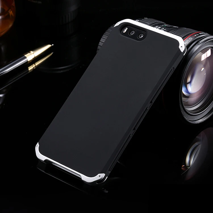 Текстурированная анти-осенняя Металлическая Рамка PC задняя пластина для Xiaomi mi 6 M6 mi 6 алюминиевый сплав Мобильный mi 6 бампер чехол с подарком