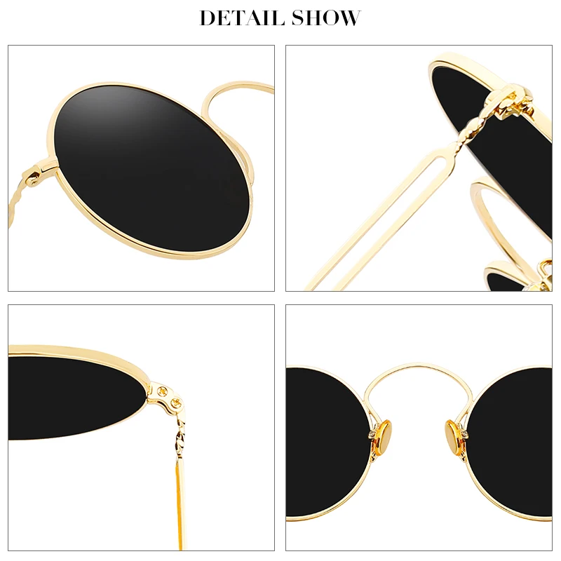 Мужские и женские классические поляризационные Круглые Солнцезащитные очки MAX