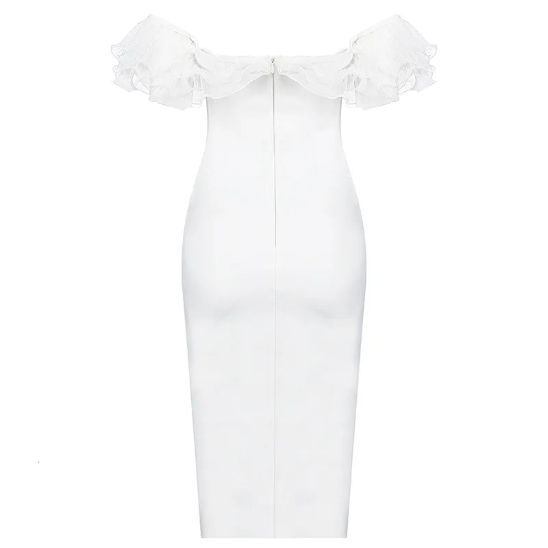 Платье с открытыми плечами TWOTWINSTYLE Сетчатое миди платье вырезом лодочкой высокой