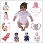 Реалистичная улыбающаяся кукла-Новорожденный малыш, 20 дюймов, с открытыми глазами, с одеждой