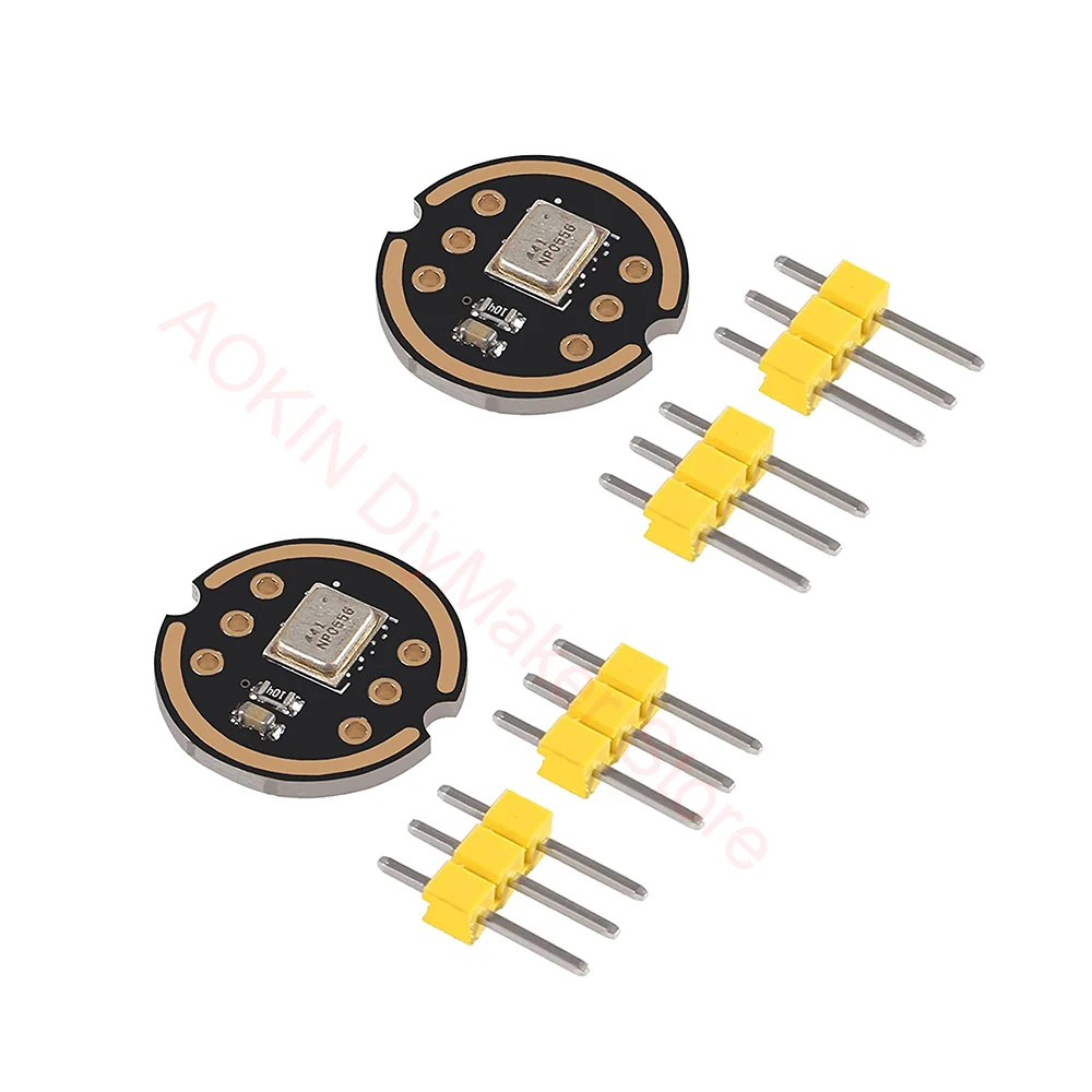 

2 pcs INMP441 Omnidirectional Microphone I2S Interface Digital Output Sensor Module Supports for ESP32
