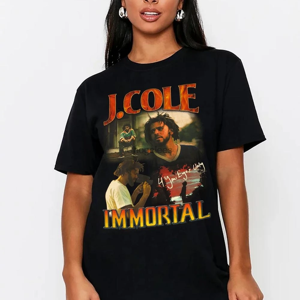 Рубашка в винтажном стиле J Cole рубашка хип-хоп Rap J. Неувядающая Ретро 90 DD162 |