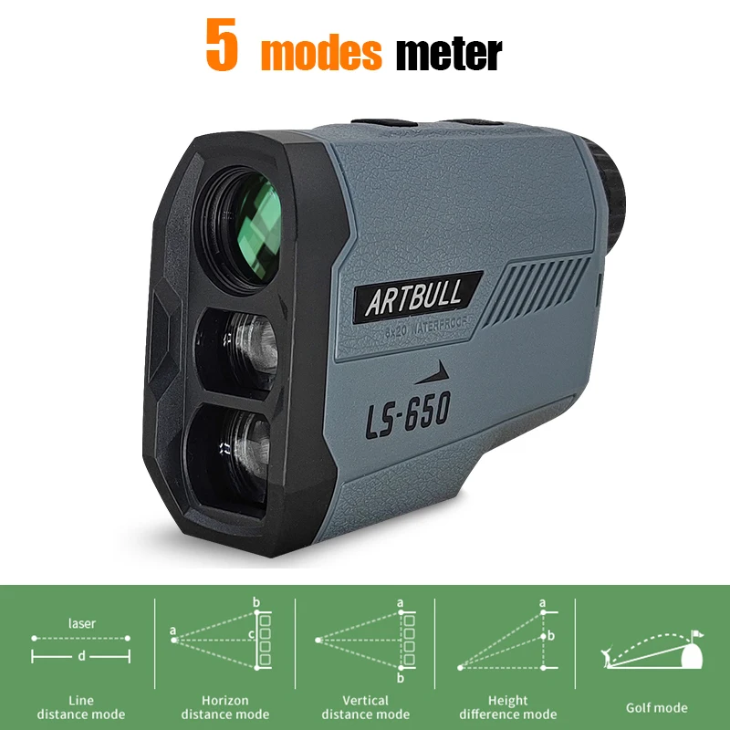 Laser Rangefinder for Hunting 1000M 650M Golf Range Finder with Flag-Lock slope pin Distance meter Binoculars | Инструменты