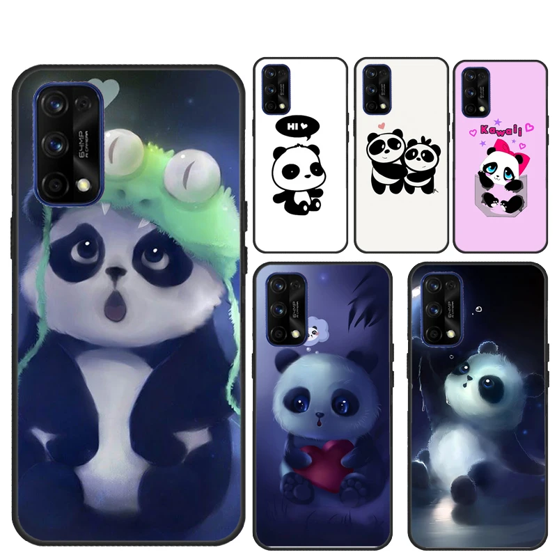Милая мультяшная панда для OnePlus 9 10 Pro Nord2 8T 9R чехол телефона Realme GT Neo 2 Master 8 C3 C21 8i 9i |
