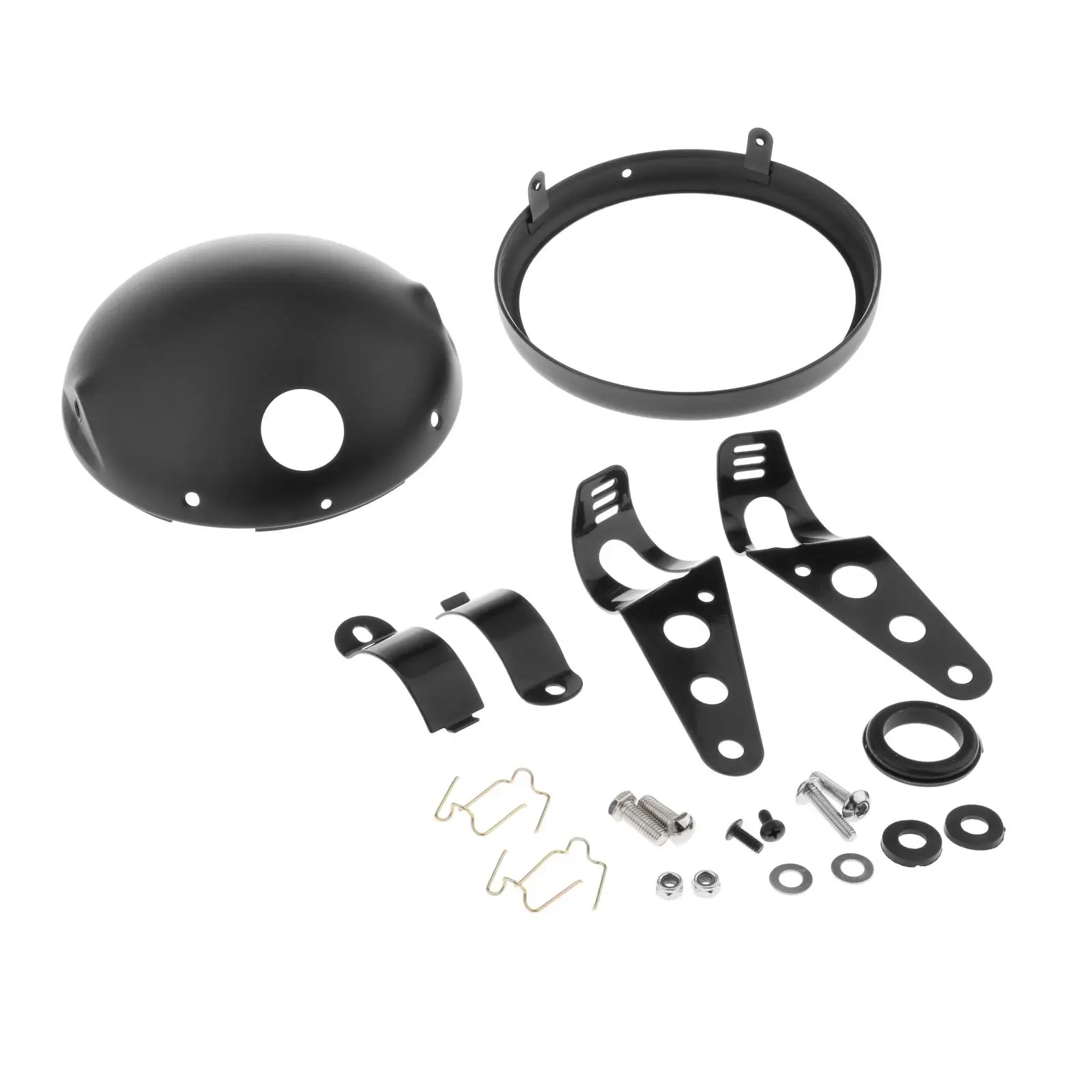 

7 Inch Motorcycle Front Headlight Housing Shell Bucket with Mount Bracket