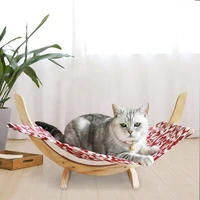 soft hanging cat chair tree hammock bed window cat cage hammock washable pet cat kitty wooden bed summer toy bed winter mat