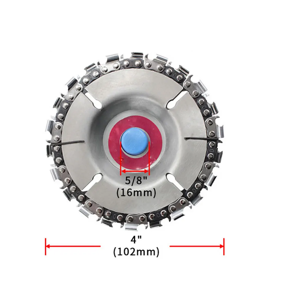 

Grinding Chain Wheel 4 Inch Chain Plate Angle Grinder Sprocket Wood Carving Plate Disc Angle Grinder With Chain Plate