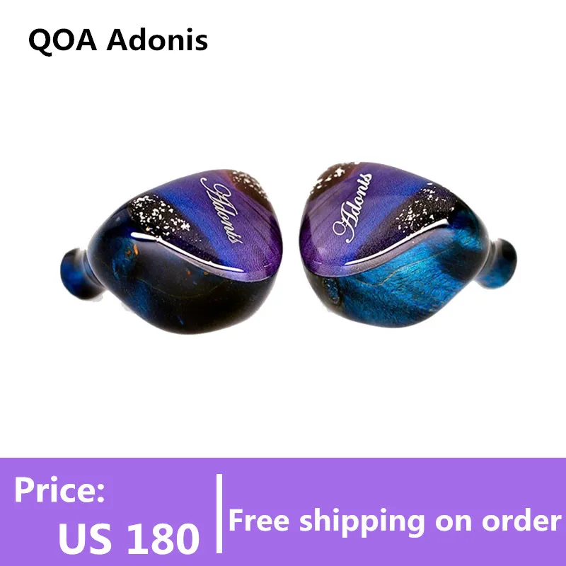 Наушники QOA Adonis 10 мм DD + 2BA гибридные Hi Fi наушники Спортивная Музыкальная гарнитура