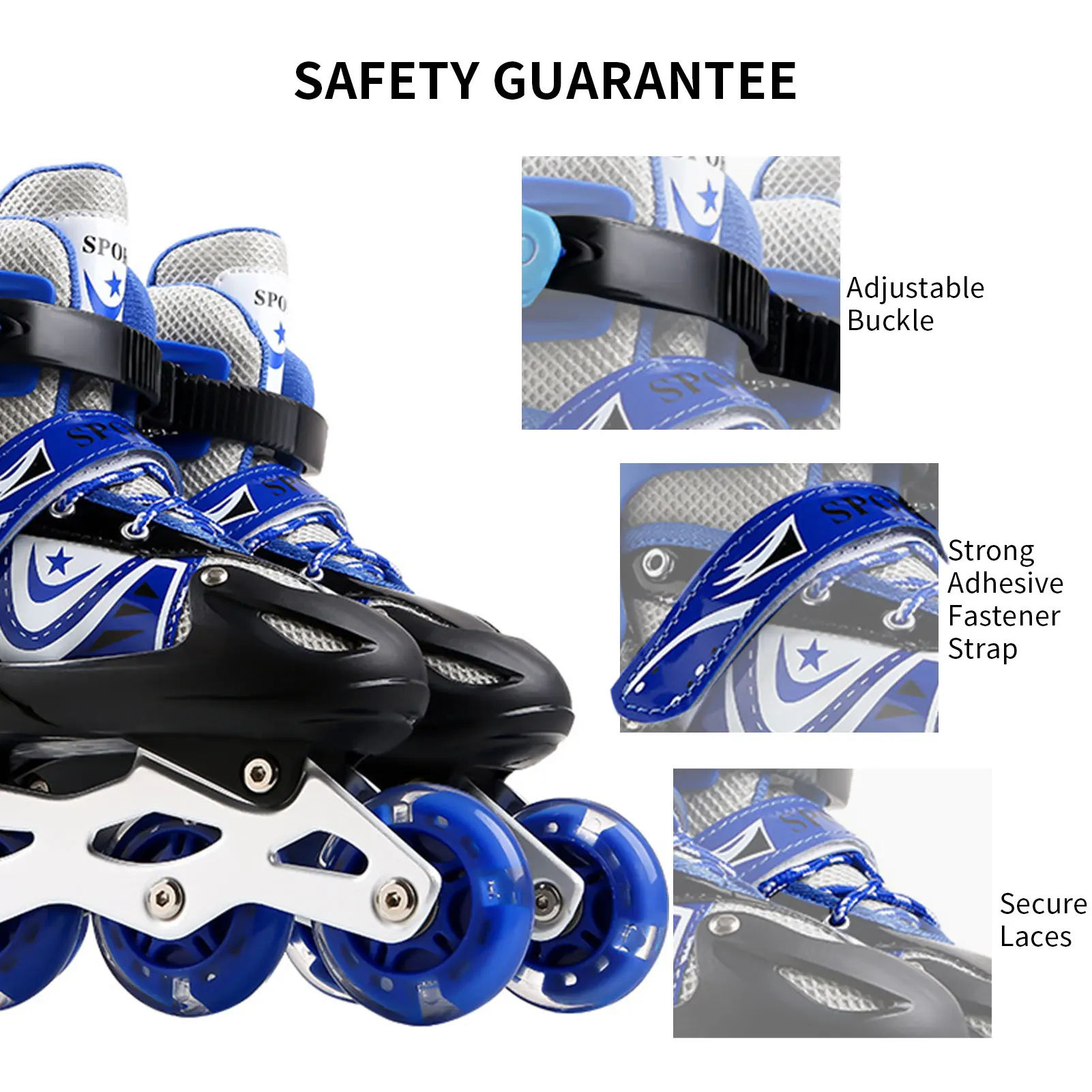 

Flash Children's Roller SkatesKid Skates Sports Toy PVC Single Wheel Roller Skates Inline Skates Adjustable Size For Kids