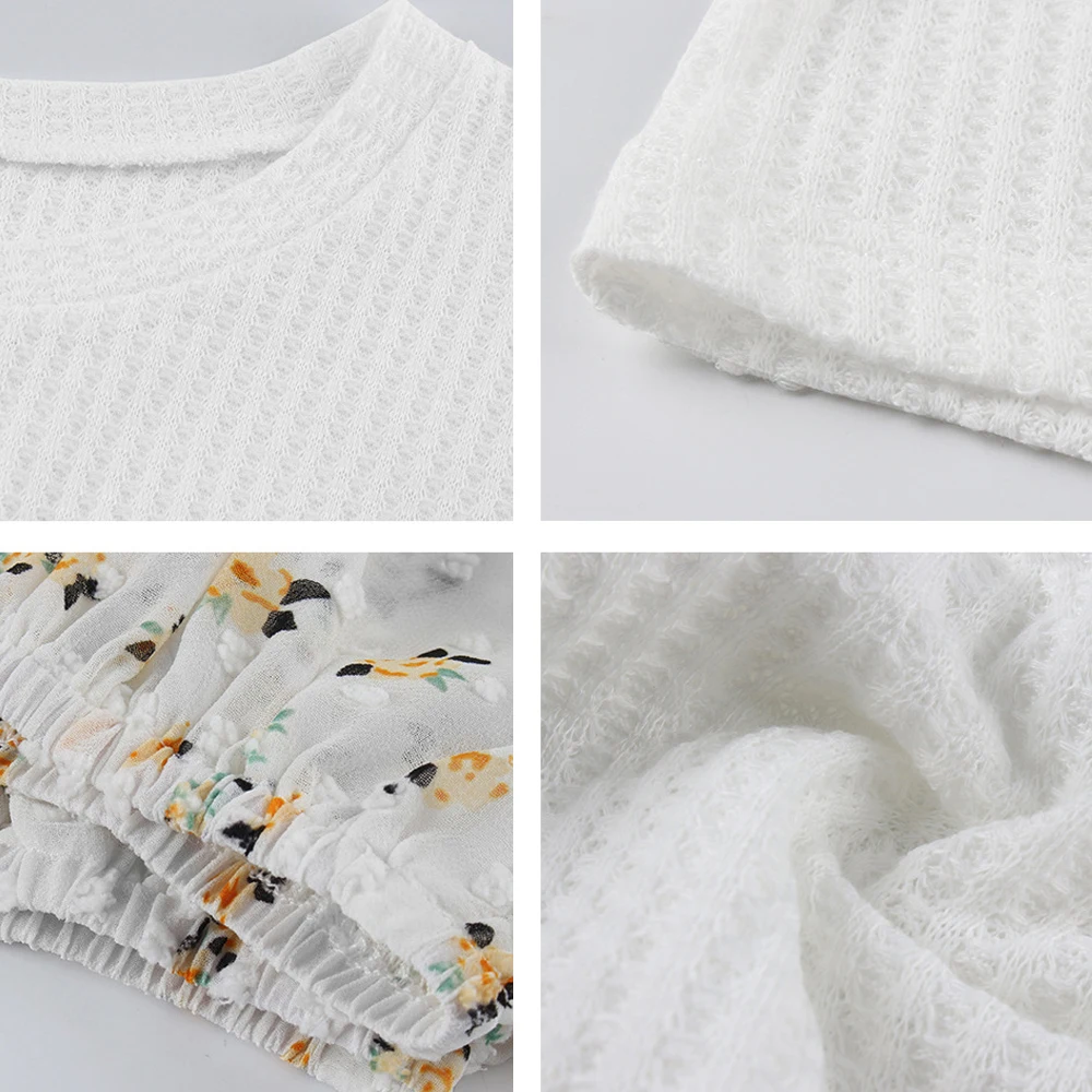 

Autumn Long Sleeves Floral Stitching Knitted T-Shirts Women's Top Oversize Casual Korean Loose Harajuku Shirt Winter 2020 Hot Za