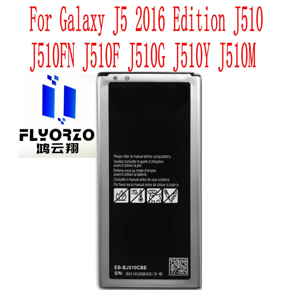 

High Quality 3100mAh EB-BJ510CBE Battery For Galaxy J5 2016 Edition J510 J510FN J510F J510G J510Y J510M Mobile Phone