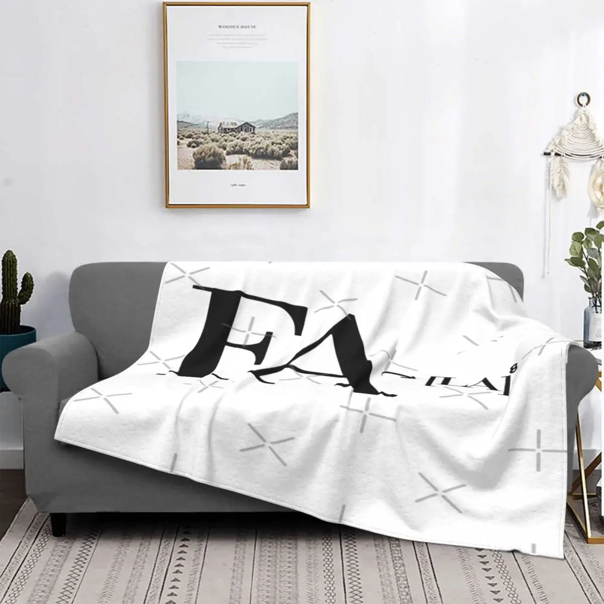 

Math Fa La 6-Manta para cama, edredones a cuadros, cubierta de playa, manta doble, cuadros y fundas