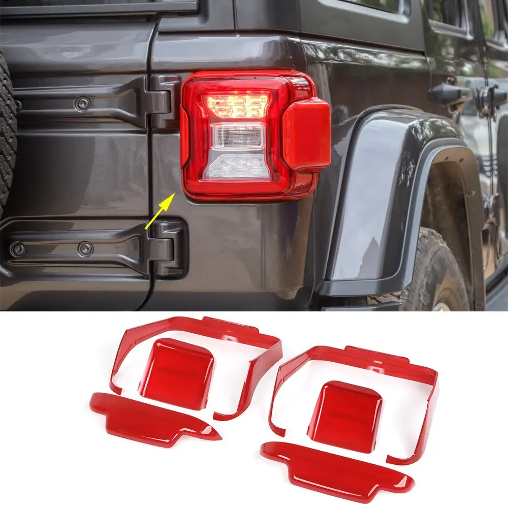 ABS Rear Tail Light Lamp Guard Cover Trim Protector for Jeep Wrangler JL 2018-2019 | Автомобили и мотоциклы