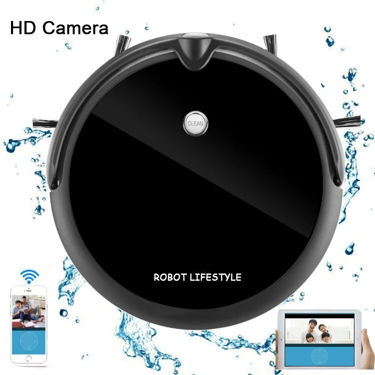 Робот пылесос для уборки дома HD камера видеозвонки умное планирование