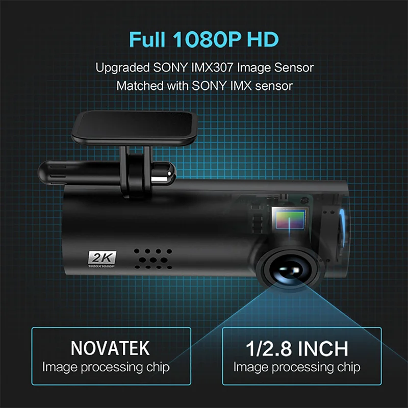 Автомобильный видеорегистратор OBDPEAK V48 Full HD 1080P с Wi Fi|Видеорегистраторы| |