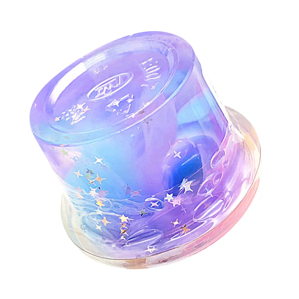 Нетоксичная Хрустальная грязь мягкая цветная снятие стресса слизь для детей и