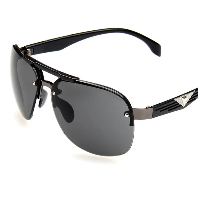 

2021 High Quality Spring Leg Alloy Men Sunglasses Polarized Lens Brand Design Pilot Male Sun Glasses Driving Eyewear UV400