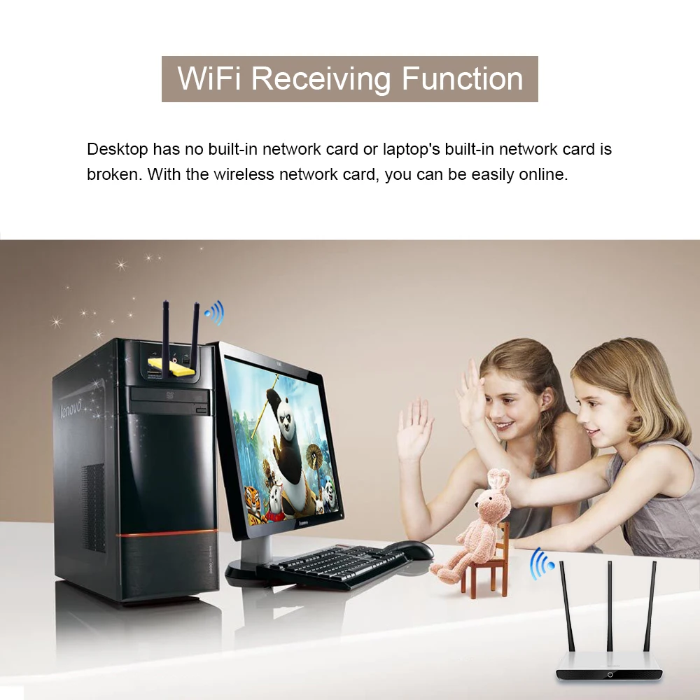USB 3 0 1200 Мбит/с Wifi адаптер двухдиапазонный 5 ГГц 2 4 802.11AC RTL8812BU антенна донгл сетевая