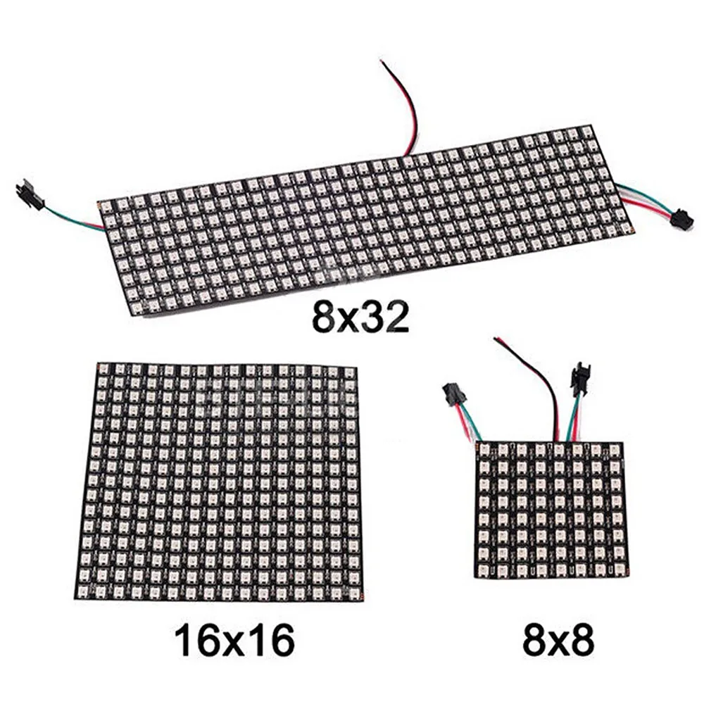 1 шт. 16x16 пикселей WS2812B светодиодный чип радиатора цифровая индивидуально