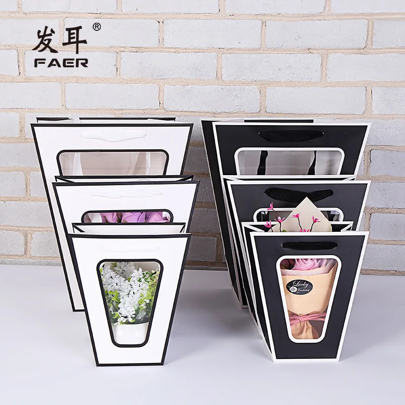 Мраморная Подарочная коробка трапециевидных цветов бумажный пакет подарочные