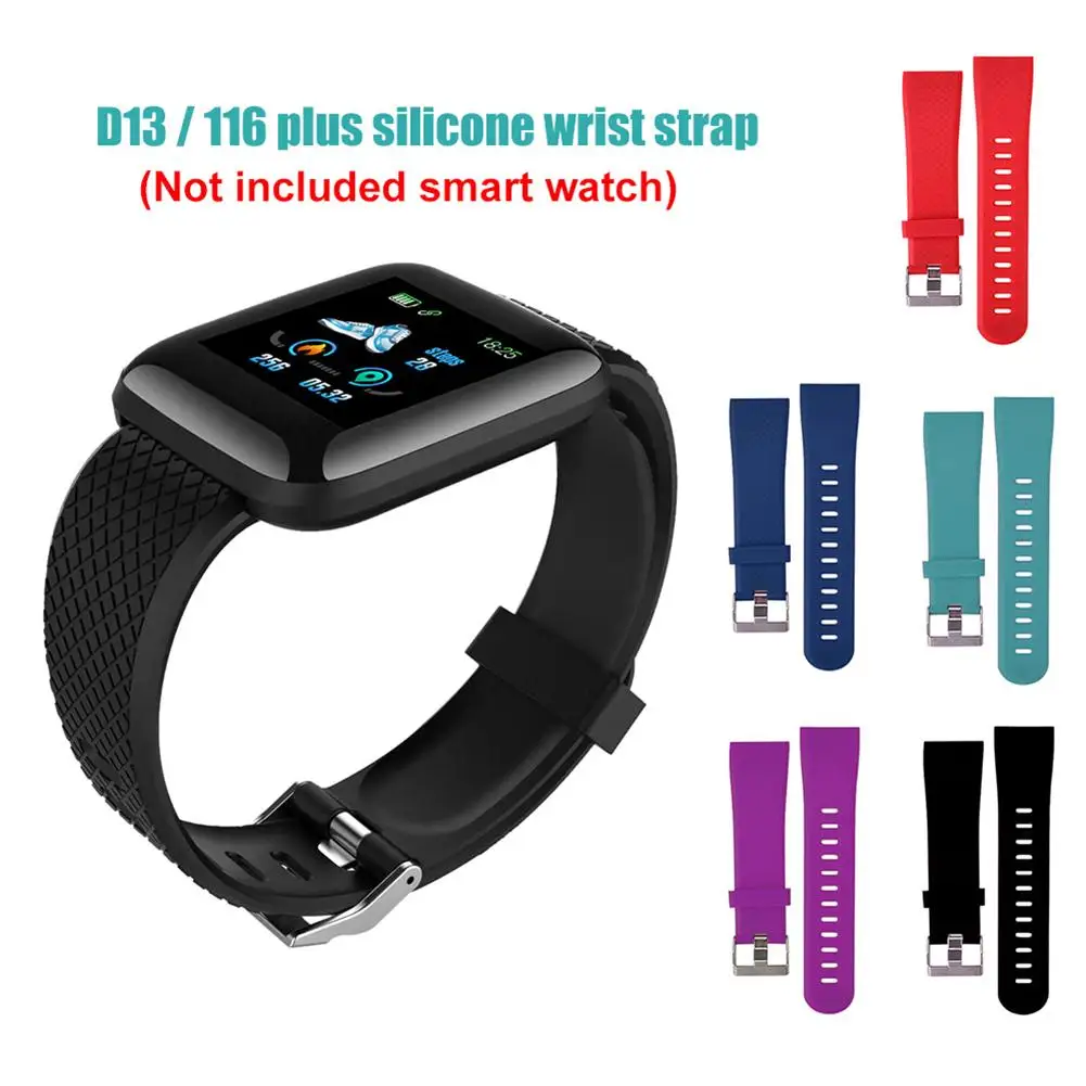 

HOT SALES Replacement Silicone Soft Watchband Wrist Strap for 16 Plus/D13 Smart Watch