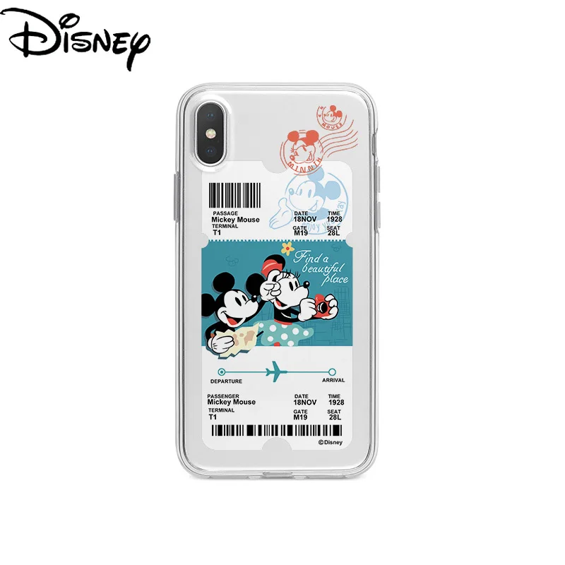 

Disney cartoon retro illustration phone case for iPhone12pro/12mini/11promax/7p/8p/6s/xr/se/cute Mickey transparent phone cover