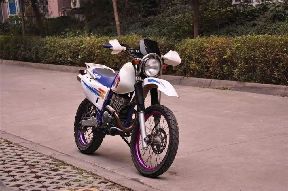 Лобовое стекло для мотоцикла TT-R TTR 250 Yamaha TTR250 Dirt Bike круглая фара черное Переднее