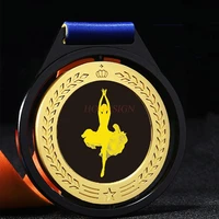 dance medal painting and calligraphy dance childrens games marathon award gold medal customized medal honor medal