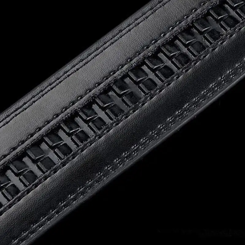 Men Belt Male Genuine Leather Strap Belts For Top Quality Automatic Buckle Black Cummerbunds 180cm 170cm 160cm 150cm | Аксессуары для