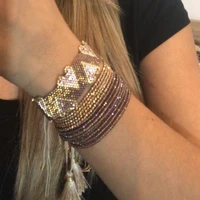 go2boho miyuki bracelets for women fashion mexican heart pulsear crystal beaded jewelry jewellery friends gift tassel bracelet