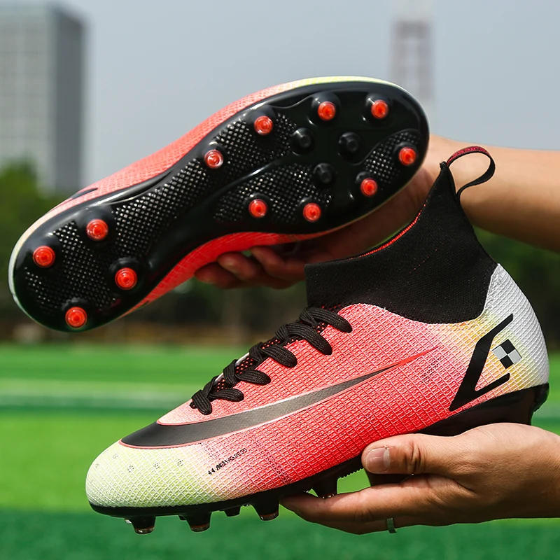 Мужская обувь для игры в футбол спортивная помещений шипы газона футбольные
