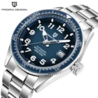 Часы мужские механические из нержавеющей стали, водонепроницаемые, с автоподзаводом