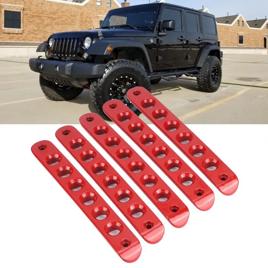 5 шт. вставки для наружной дверной ручки Jeep Wrangler JK/Unlimited 4 Door 2006 2007 2008 2009-2010