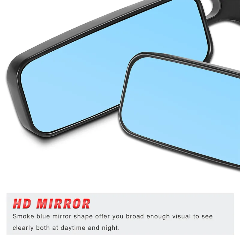 Мотоциклетное боковое зеркало заднего вида Алюминиевое квадратное 8 мм 10 для