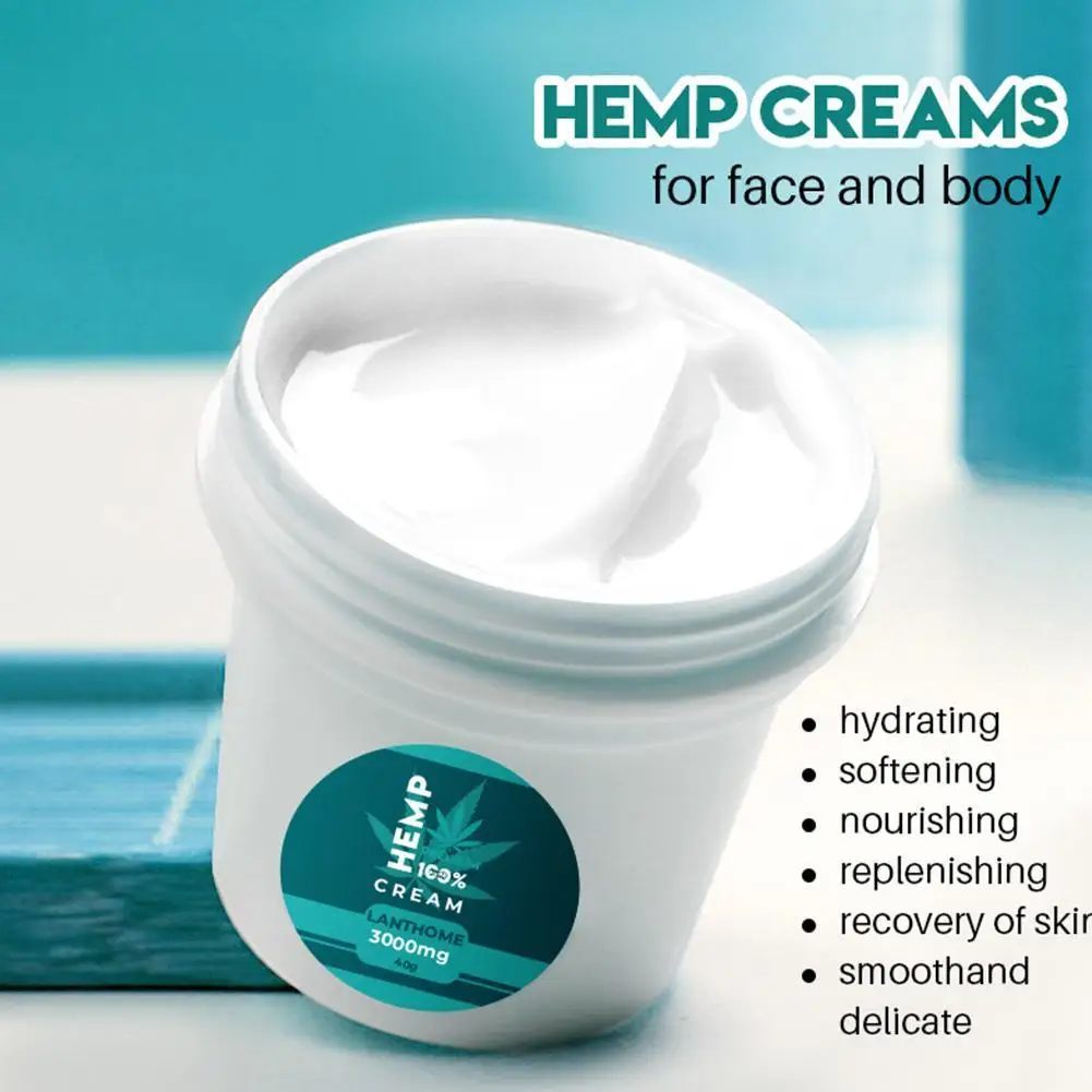 

Women Face Massaging Cream Organic Hemp Oil Skin Care Body Essential Oil Moisturizing 3000mg Seed Extract