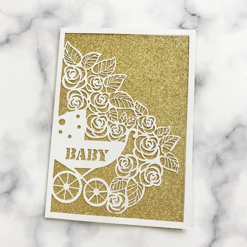 

35PCS/LOT Gender Reveal Theme Festival Wedding Invitation Card Ceremony Engagements Blessing Card Greeting Party Invitation Card