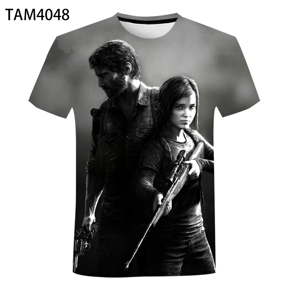 Футболка The Last Of UsT для мужчин и женщин Повседневная футболка с коротким рукавом