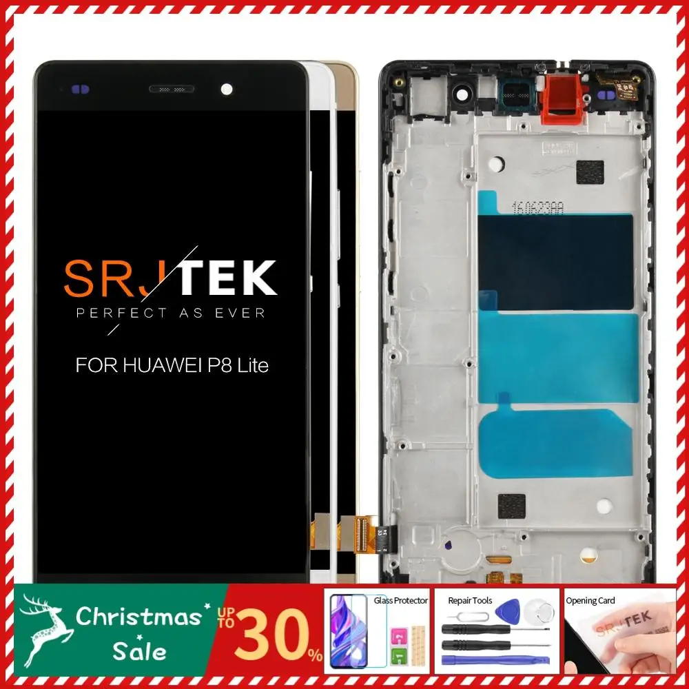 5," ЖК-дисплей для huawei P8 Lite сенсорный экран дигитайзер с рамкой Замена для huawei P8 Lite дисплей ALE-L21 P8LITE
