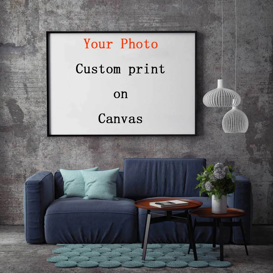 Подарочный плакат Печатный холст любого размера на стену с вашей фотографией