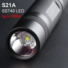 Мощная Вспышка светильник колонна S21A с SST40 Led Внутри вспышки светильник 21700 светодиодный налобный фонарь для кемпинга Рыбная ловля находящиеся светильник ing BicycleTorch