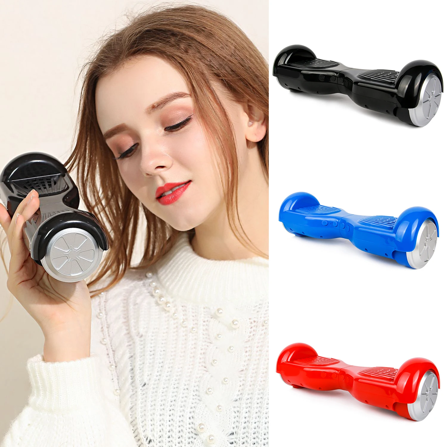

Wireless Subwoofer Speaker Portable Bluetooth Speaker with Mic Waterproof Scooter Self-balancing Speaker Loudspeaker