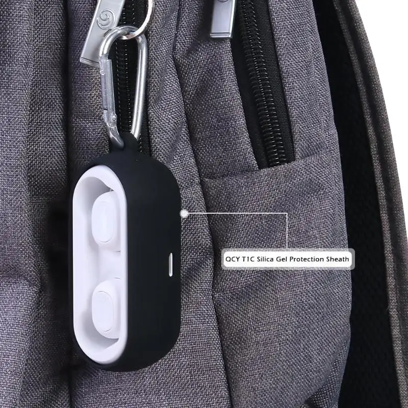 Силиконовый защитный чехол для QCY T1C с беспроводным Bluetooth пылезащитный мягкий