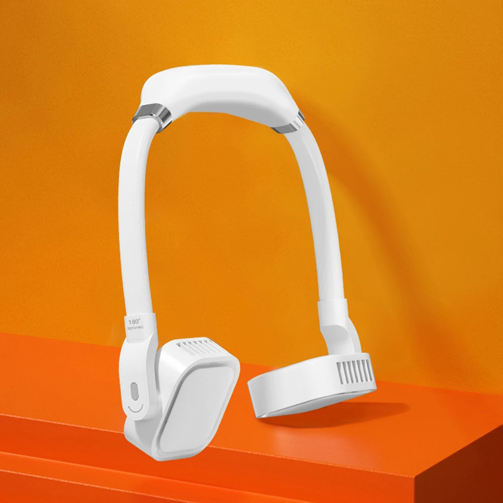 

Portable Silent Neck Fan USB Rechargeable 3 Speeds Bladeless Outdoor Cooler