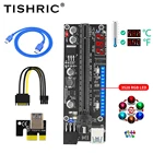 Кабель питания TISHRIC шатер VER15X Plus PCIE Riser 15X Plus SATA на 6 контактов, карта Riser Express 1X 16X Solt для майнинга