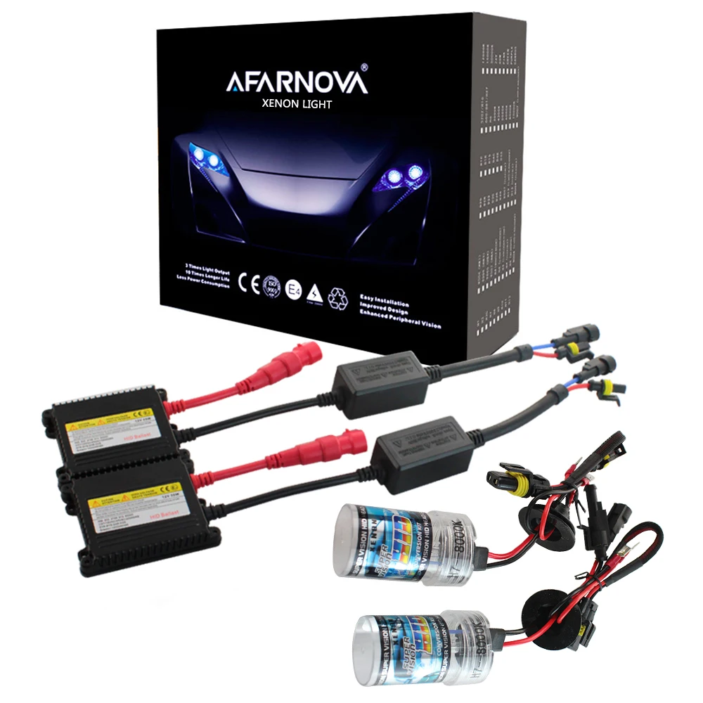 Комплект ксеноновых фар H7 35 вт AC с тонким балластом ксеноновые лампы 12 в H1 H3 H11 h7