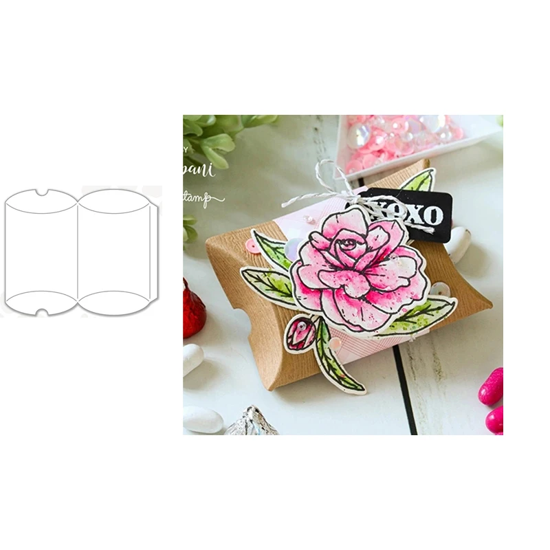 

2021 New Design Metal Cutting Dies Packing Box Craft for Scrapbooking Handmade Knife Mould Blade Punch Stencils Dies Cut Model