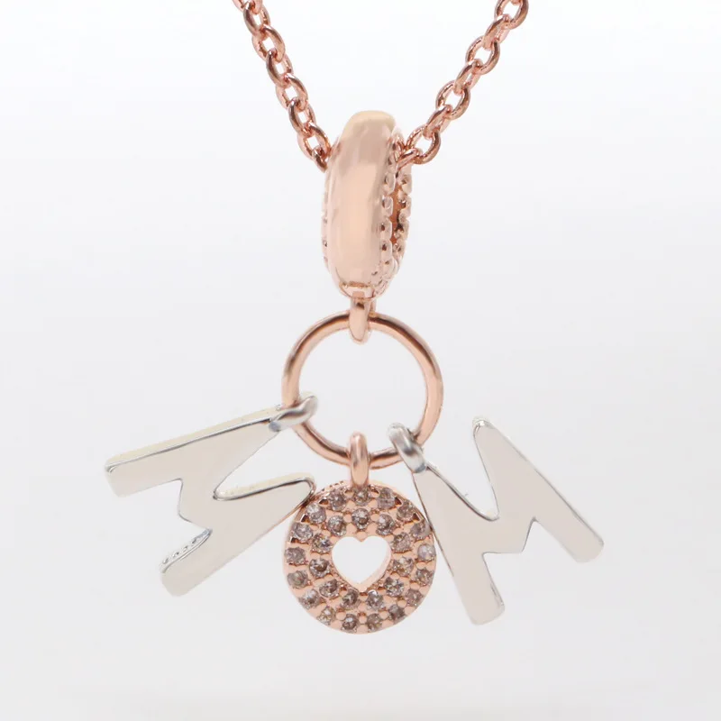 

DoDoFly New Mom Mom Letter Combination Rose Gold Pendant Female Creative Mother Pendant Bracelet Accessories