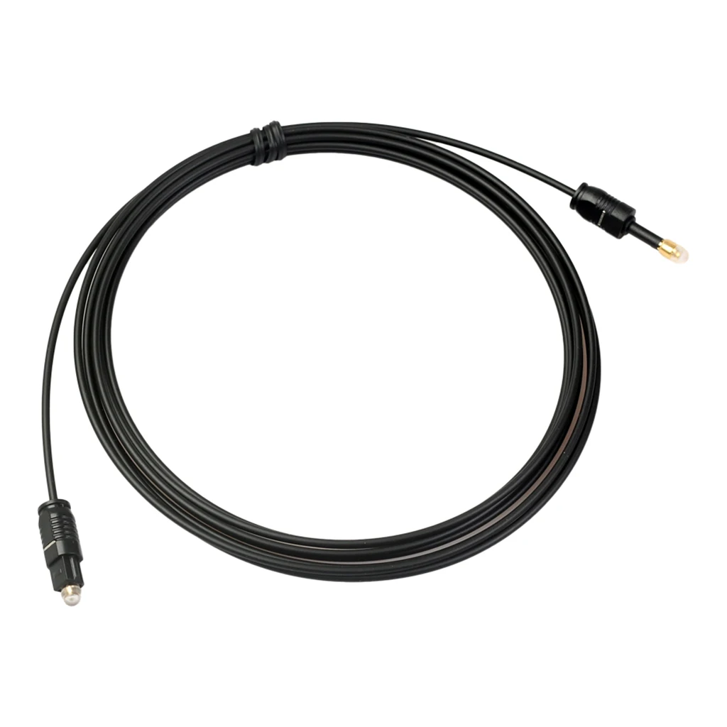 

Black Audio Cable TOSlink Plug to MINI-TOSLink OPTICAL 3.5mm Jack 1.5m